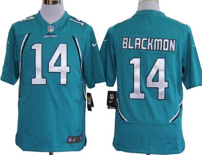 Nike Jacksonville Jaguars #14 Justin Blackmon Green Game Jersey 