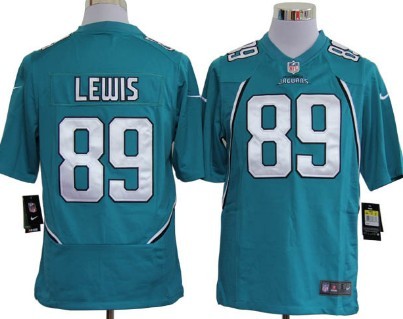 Nike Jacksonville Jaguars #89 Marcedes Lewis Green Game Jersey 