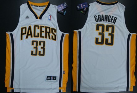 Indiana Pacers #33 Danny Granger Revolution 30 Swingman White Jersey 