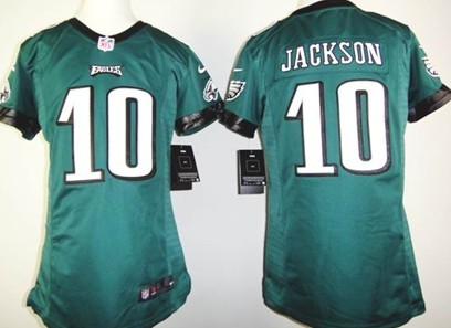 Nike Philadelphia Eagles #10 DeSean Jackson Dark Green Game Kids Jersey