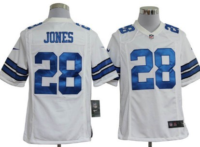 Nike Dallas Cowboys #28 Felix Jones White Game Jersey 