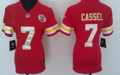 Nike Kansas City Chiefs #7 Matt Cassel Red Game Womens Jersey