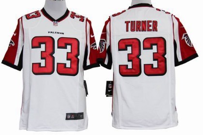 Nike Atlanta Falcons #33 Michael Turner White Game Jersey 