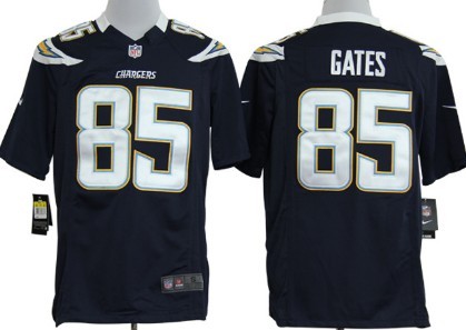 Nike San Diego Chargers #85 Antonio Gates Navy Blue Game Jersey