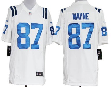 Nike Indianapolis Colts #87 Reggie Wayne White Game Jersey 