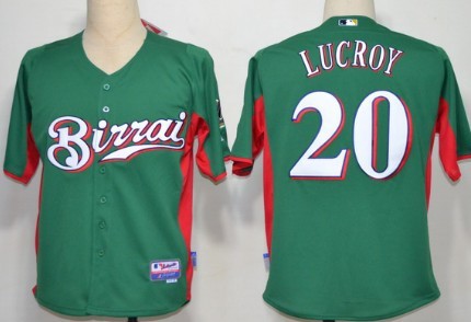 Milwaukee Brewers #20 Jonathan Lucroy Green Jersey