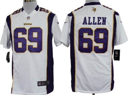 Nike Minnesota Vikings #69 Jared Allen White Game Jersey 