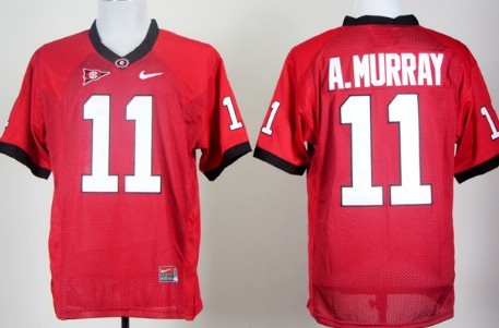 Georgia Bulldogs #11 Aaron Murray Red Jersey