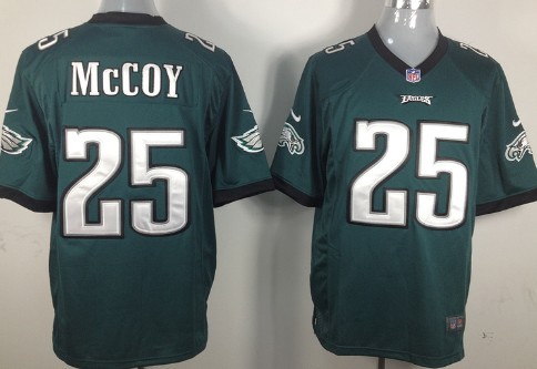 Nike Philadelphia Eagles #25 LeSean McCoy Dark Green Game Jersey 