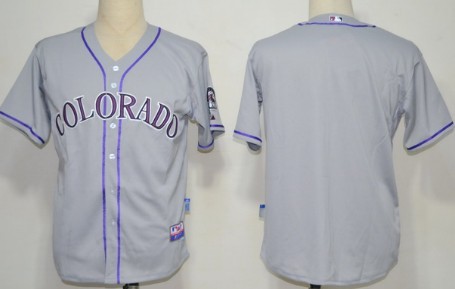 Colorado Rockies Blank Gray Jersey