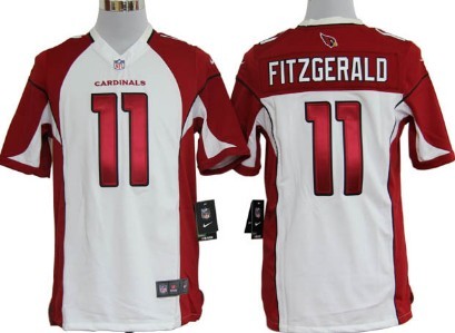 Nike Arizona Cardinals #11 Larry Fitzgerald White Game Jersey 