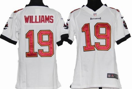 Nike Tampa Bay Buccaneers #19 Mike Williams White Game Kids Jersey 