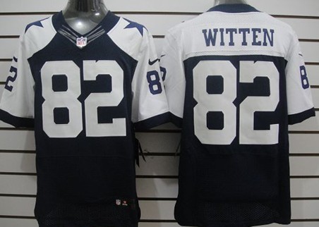 Nike Dallas Cowboys #82 Jason Witten Blue Thanksgiving Elite Jersey 