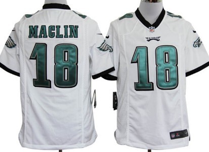 Nike Philadelphia Eagles #18 Jeremy Maclin White Game Jersey 