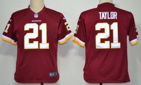 Nike Washington Redskins #21 Sean Taylor Red Game Jersey 