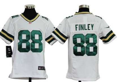 Nike Green Bay Packers #88 Jermichael Finley White Game Kids Jersey 