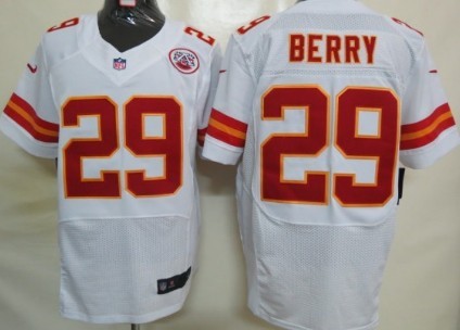 Nike Kansas City Chiefs #29 Eric Berry White Elite Jersey 