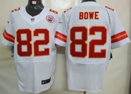 Nike Kansas City Chiefs #82 Dwayne Bowe White Elite Jersey