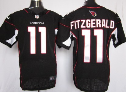 Nike Arizona Cardinals #11 Larry Fitzgerald Black Elite Jersey