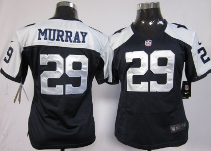 Nike Dallas Cowboys #29 DeMarco Murray Blue Thanksgiving Game Womens Jersey