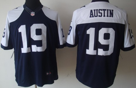 Nike Dallas Cowboys #19 Miles Austin Blue Thanksgiving Limited Jersey 