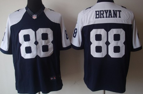 Nike Dallas Cowboys #88 Dez Bryant Blue Thanksgiving Limited Jersey 