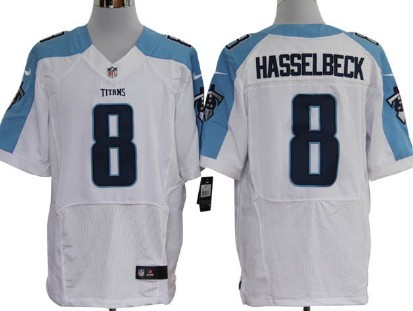 Nike Tennessee Titans #8 Matt Hasselbeck White Elite Jersey 