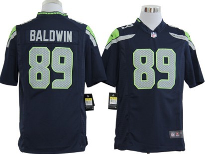 Nike Seattle Seahawks #89 Doug Baldwin Navy Blue Game Jersey 