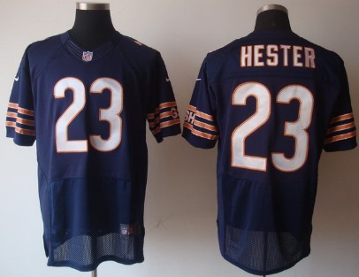 Nike Chicago Bears #23 Devin Hester Blue Elite Jersey