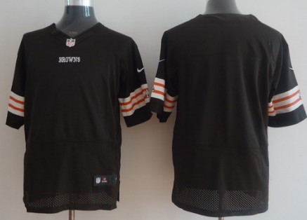 Nike Cleveland Browns Blank Brown Elite Jersey 