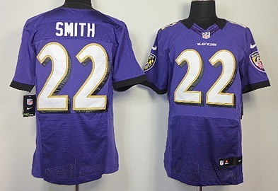 Nike Baltimore Ravens #22 Jimmy Smith Purple Elite Jersey