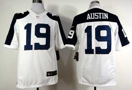 Nike Dallas Cowboys #19 Miles Austin White Thanksgiving Limited Jersey 