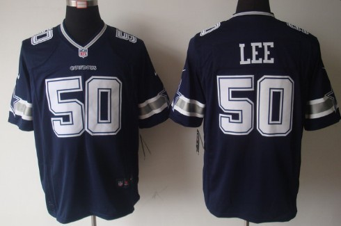 Nike Dallas Cowboys #50 Sean Lee Blue Limited Jersey 