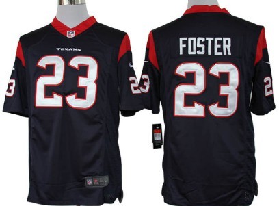 Nike Houston Texans #23 Arian Foster Blue Limited Jersey 