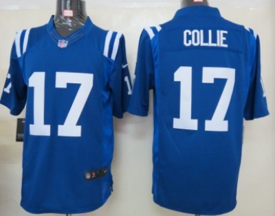 Nike Indianapolis Colts #17 Austin Collie Blue Limited Jersey 