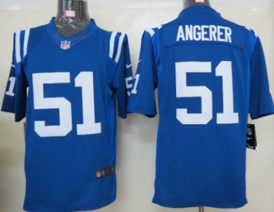 Nike Indianapolis Colts #51 Pat Angerer Blue Limited Jersey