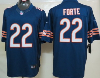 Nike Chicago Bears #22 Matt Forte Blue Limited Jersey 