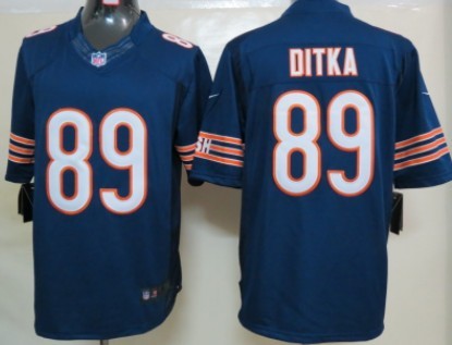 Nike Chicago Bears #89 Mike Ditka Blue Limited Jersey 