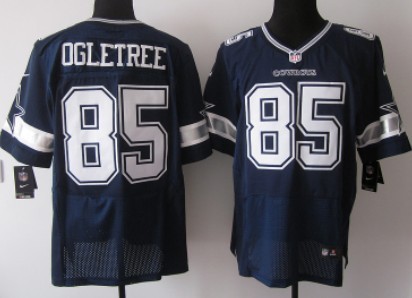 Nike Dallas Cowboys #85 Kevin Ogletree Blue Elite Jersey 