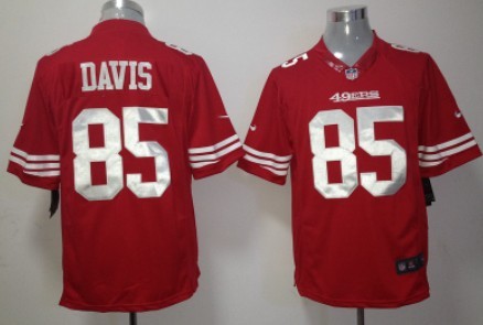 Nike San Francisco 49ers #85 Vernon Davis Red Limited Jersey 