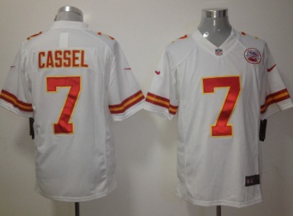 Nike Kansas City Chiefs #7 Matt Cassel White Limited Jersey 