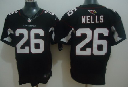 Nike Arizona Cardinals #26 Chris Wells Black Elite Jersey 