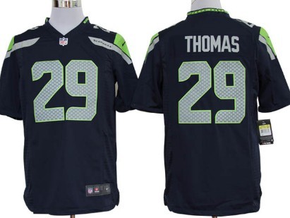 Nike Seattle Seahawks #29 Earl Thomas Navy Blue Game Jersey 