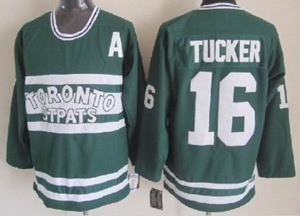 Toronto Maple Leafs #16 Darcy Tucker Green Throwback CCM Jersey