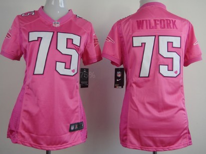 Nike New England Patriots #75 Vince Wilfork Pink Love Womens Jersey