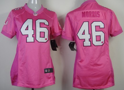 Nike Washington Redskins #46 Alfred Morris Pink Love Womens Jersey