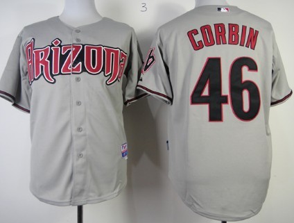 Arizona Diamondbacks #46 Patrick Corbin Gray Jersey 