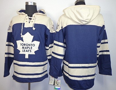 Old Time Hockey Toronto Maple Leafs Blank Navy Blue Hoodie