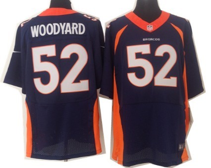 Nike Denver Broncos #52 Wesley Woodyard 2013 Blue Elite Jersey 