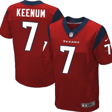 Nike Houston Texans #7 Case Keenum Red Elite Jersey 